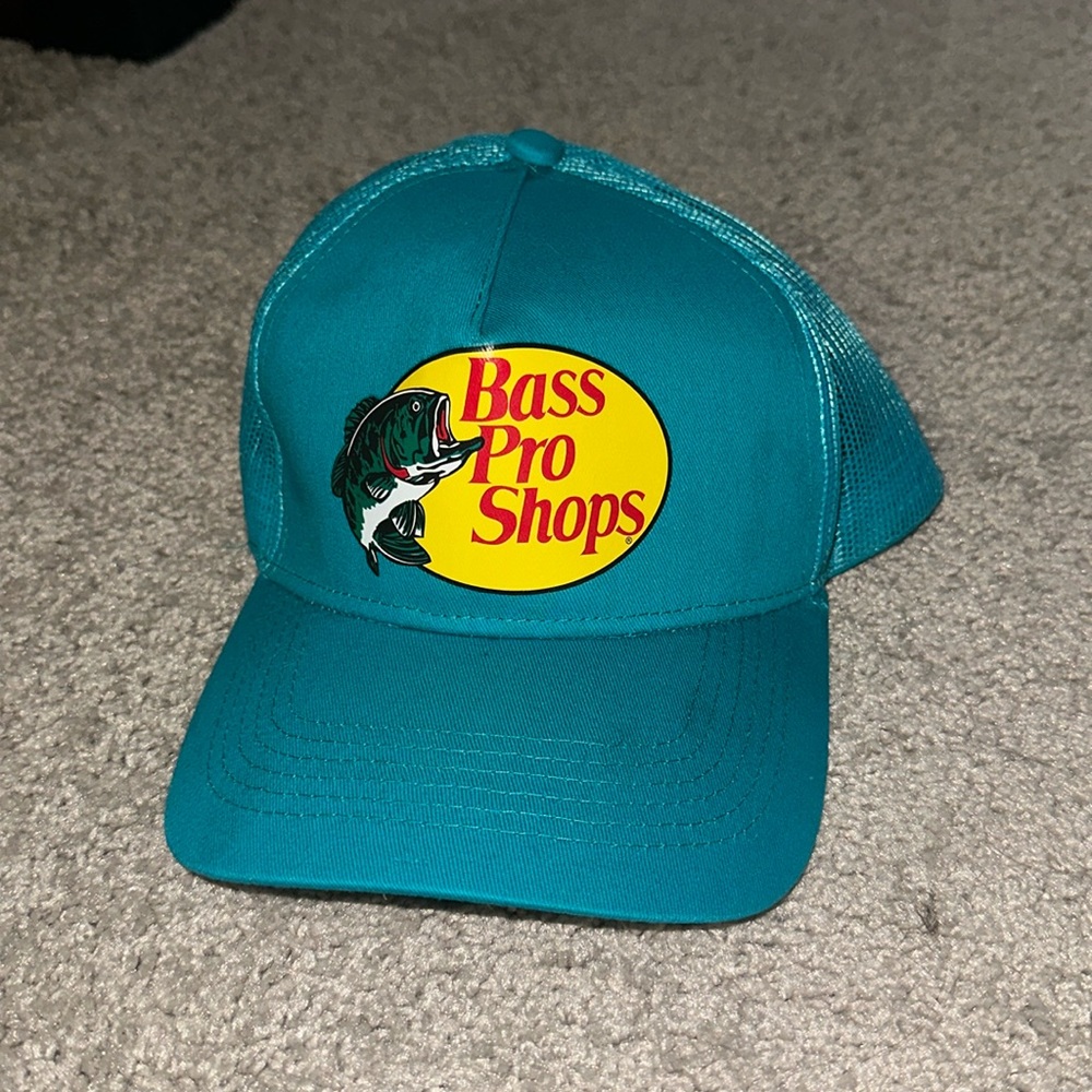 Bass Pro shops teal trucker